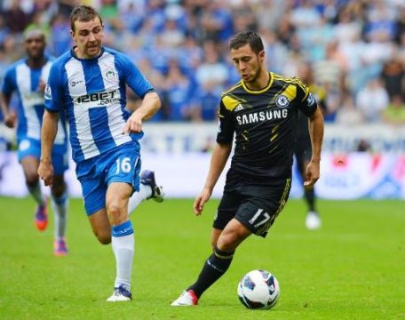 Eden Hazard (rechts) im Einsatz für den FC Chelsea