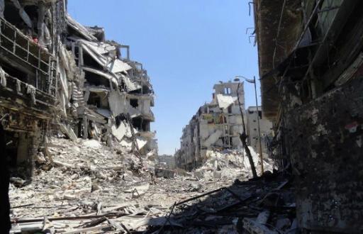 Die Stadt Homs in Syrien