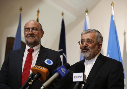 Chef der Atominspektoren, Herman Nackaerts, und IAEA-Botschafter Ali Asghar Soltanieh