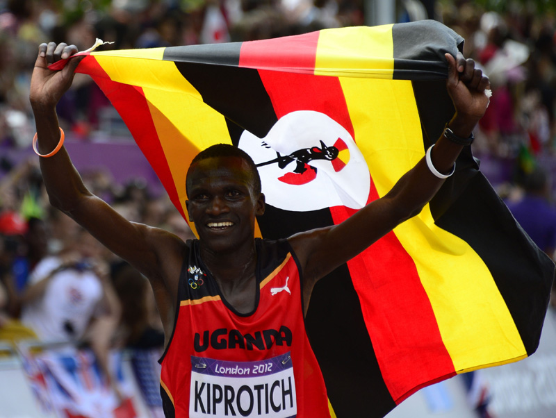 Stephen Kiprotich feiert Marathon-Gold für Uganda
