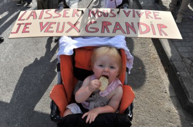 Protestmarsch in Malonne gegen die vorzeitige Haftentlassung von Michelle Martin