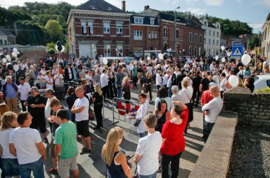 Protestmarsch in Malonne gegen die vorzeitige Haftentlassung von Michelle Martin