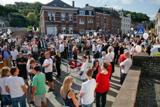 Protestmarsch in Malonne gegen die vorzeitige Haftentlassung von Michelle Martin
