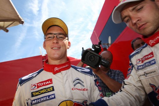 Thierry Neuville und Nicolas Gilsoul im Servicepark