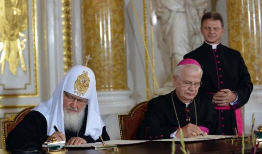 Patriarch Kirill und Erzbischof Michalik