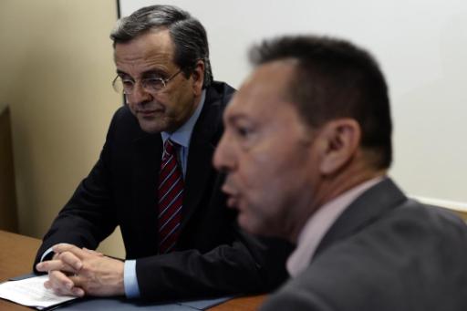 Antonis Samaras und Finanzminister Yannis Stournaras