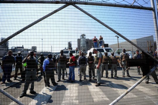 Amplats-Mine in Rustenburg, Südafrika