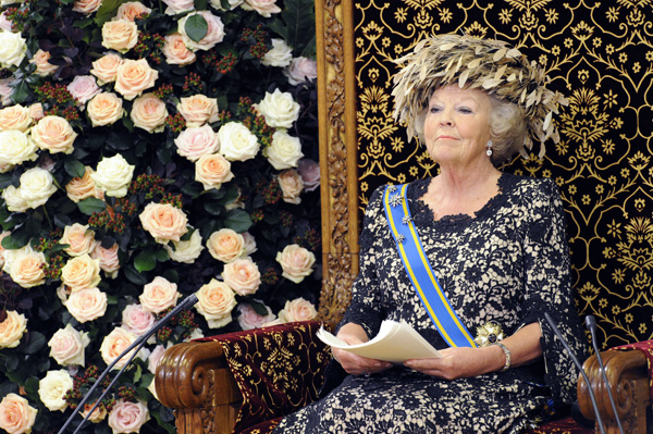 Königin Beatrix hält 33. Thronrede im "Rittersaal"