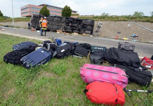Polnischer Reisebus im Elsass verunglückt