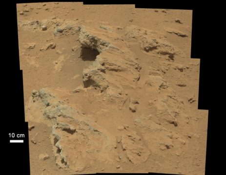 Flusskiesel auf dem Mars