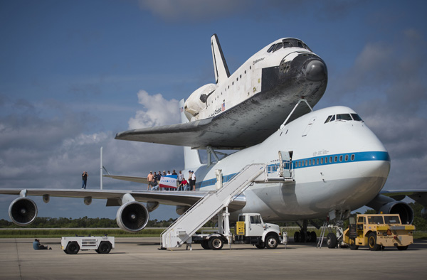 Raumfähre "Endeavour" vor ihrer letzten Reise