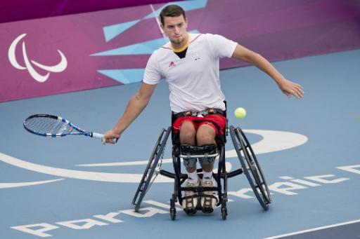 Der belgische Rollstuhl-Tennisspieler Joachim Gerard