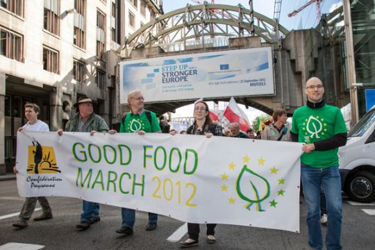 Good food March in Brüssel eingetroffen