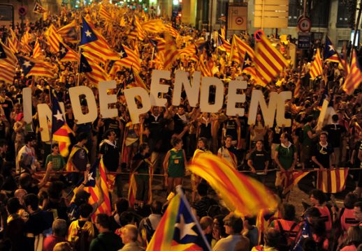 Katalanen demonstrieren für ihre Unabhängigkeit