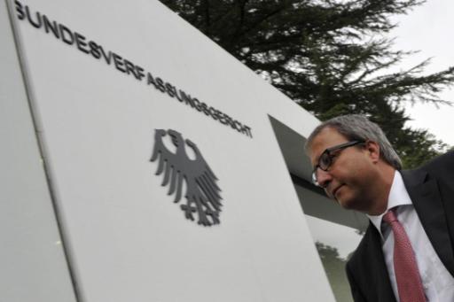 Gerichtspräsident Andreas Voßkuhle vor dem Bundesverfassungsgericht in Karlsruhe