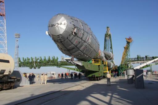 Der Wettersatellit Metop-B auf dem Weg zum Weltraumbahnhof Baikonur