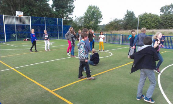 Der Multifunktionsplatz in Hauset