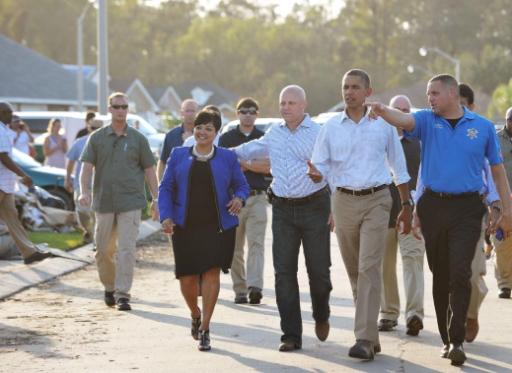 Barack Obama in LaPlace in der Gemeinde Saint John the Baptist