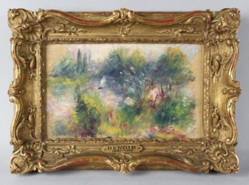 "Landschaft am Rande der Seine" von Pierre-Auguste Renoir