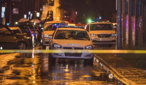 Polizei riegelt den Tatort in Quebec ab