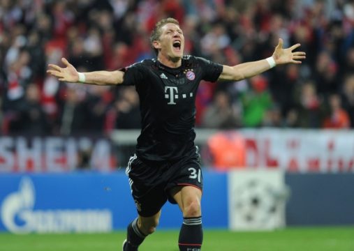 Bastian Schweinsteiger feiert sein Tor