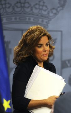 Die spanische Vizeregierungschefin Soraya Sáenz de Santamaría