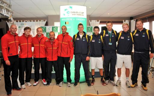 Die belgischen und schwedischen Tennisspieler