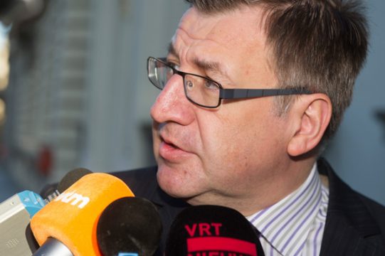 Finanzminister Steven Vanackere in Brüssel