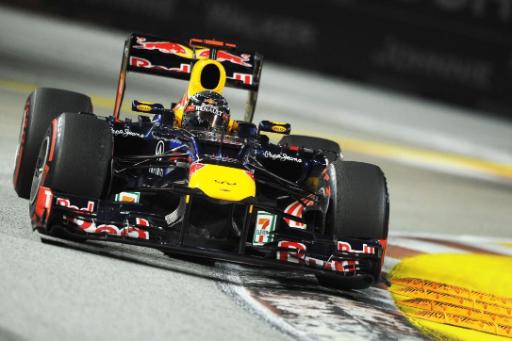 Sebastian Vettel in Singapur