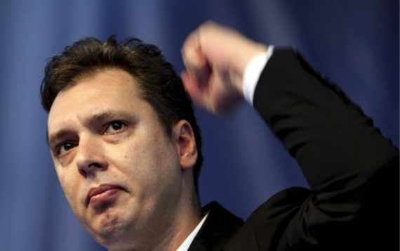 Der SNS-Vorsitzende Aleksandar Vucic