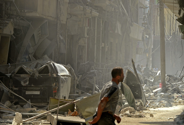 Brahimi nennt Friedenschancen in Syrien "mikroskopisch klein" (Aleppo, 15. Oktober)
