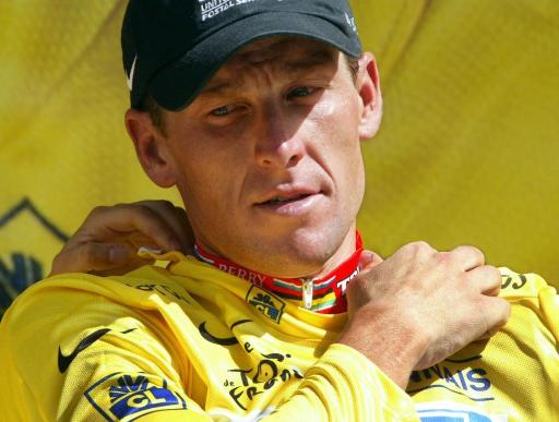 Lance Armstrong mit Gelbem Trikot (2003)