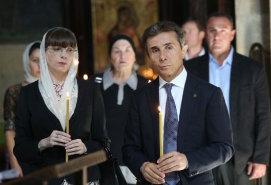 Milliardär Bidsina Iwanischwili und seine Frau Eka