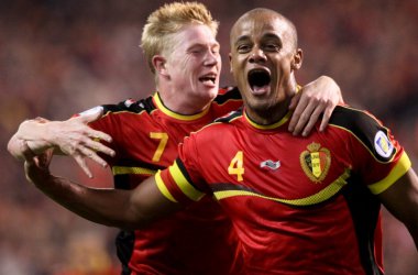 Rote Teufel besiegen Schottland - Kevin De Bruyne und Vincent Kompany