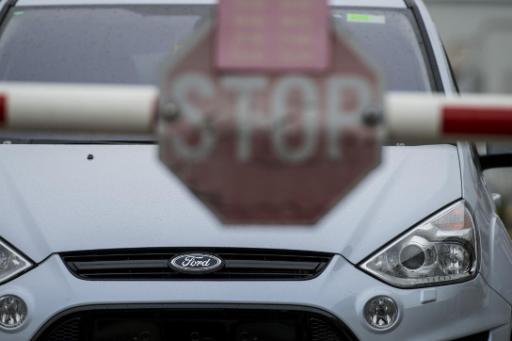 Ford Genk - Stopp--Schild