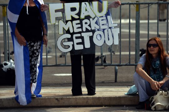 "Frau Merkel, hau ab"