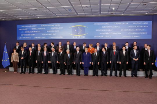 Die EU-Staats- und Regierungschefs in Brüssel