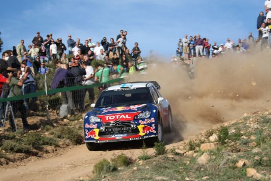 Mikko Hirvonen (Citroën DS3) bei der Rallye Sardinien
