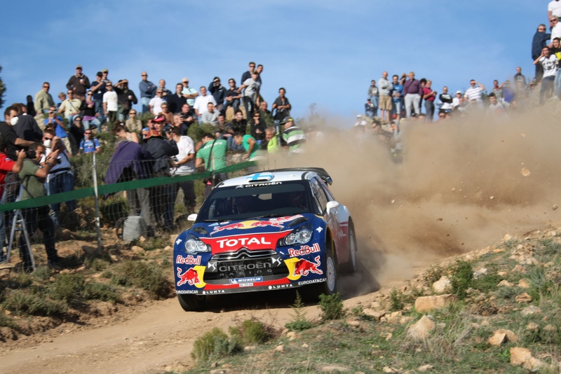 Mikko Hirvonen (Citroën DS3) bei der Rallye Sardinien