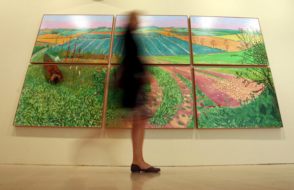 "The Road To Thwing" von David Hockney (London)