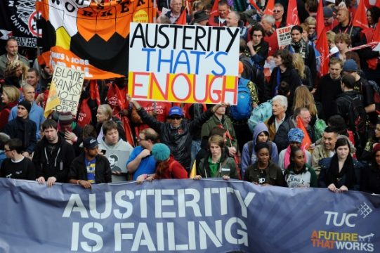 Streik in London gegen Sozialkürzungen
