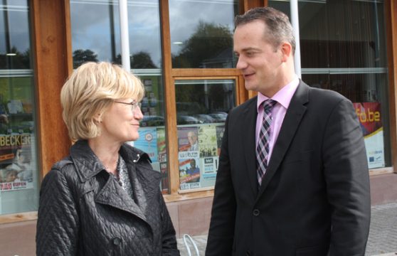 Mady Delvaux-Stehres und Oliver Paasch in St. Vith