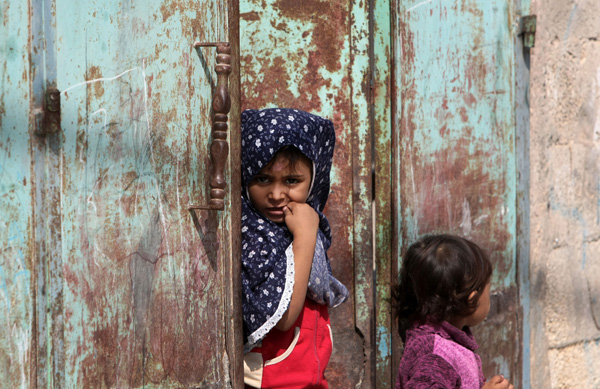 Palästinenser-Mädchen in Beit Hanun, Gazastreifen