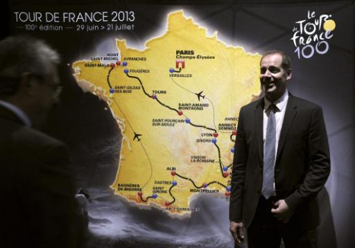 Christian Prudhomme und die Tour-Strecke 2013