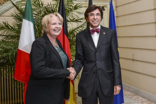 Hannelore Kraft und Elio Di Rupo