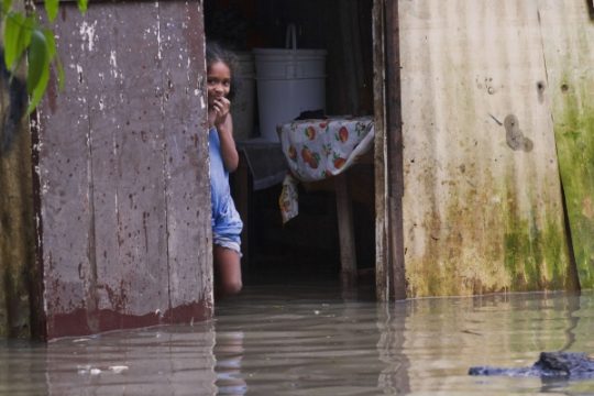 Wirbelsturm Sandy in der Karibik: La Barquita, Santo Domingo (Dominikanische Republik)