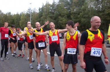 Eupener Talsperrenlauf 2012: die flämischen Gastläufer des AC Break
