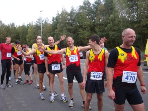 Eupener Talsperrenlauf 2012: die flämischen Gastläufer des AC Break