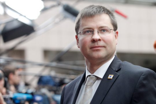 Lettlands Ministerpräsident Valdis Dombrovskis