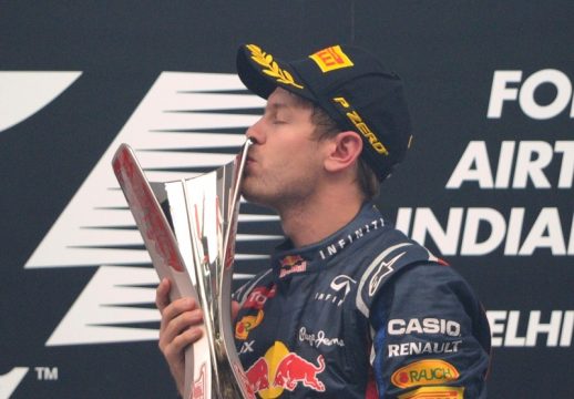 Sebastian Vettel freut sich